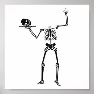 Póster Halloween Skeleton