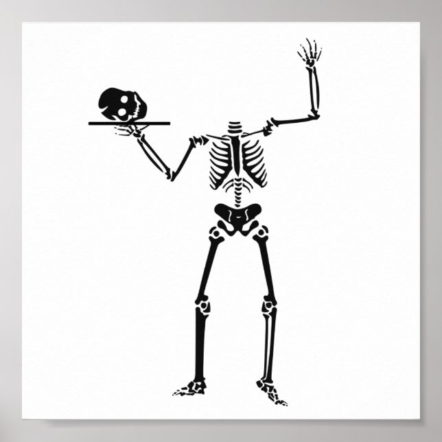 Póster Halloween Skeleton (Frente)