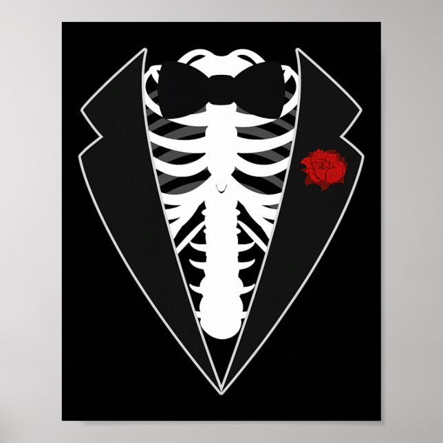 Poster Halloween Skeleton Tuxedo Costume (Frente)