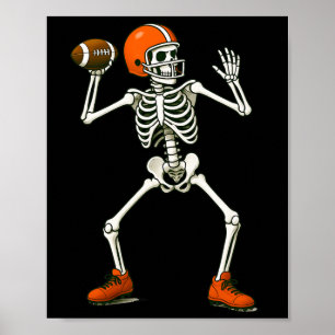 Poster Halloween Skeleton vende fantasias caras engraçado