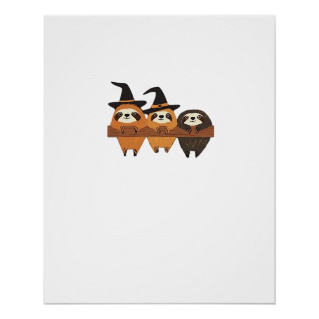 Póster Halloween Sloth Essential T-Shirt (Frente)