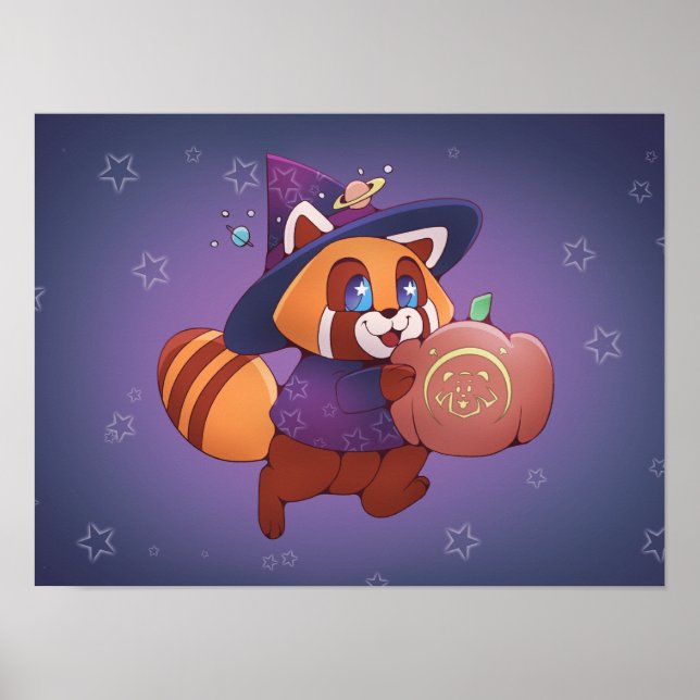 Poster Halloween Space Panda (Frente)