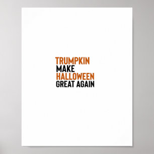 Poster Halloween Trumpkin - Faça Excelente De Halloween N