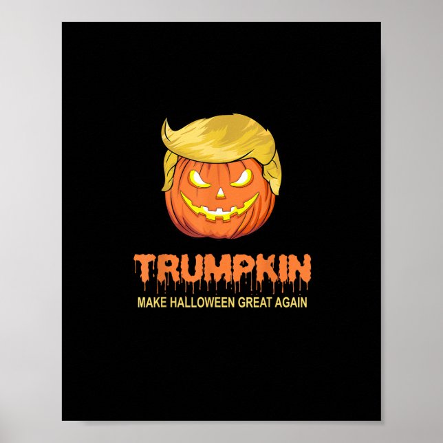 Poster Halloween Trumpkin - Faça o Excelente de Halloween (Frente)