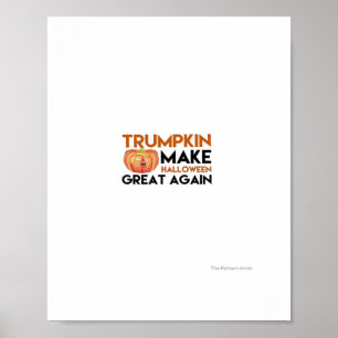 Poster Halloween Trumpkin Funny - Clássica Maga Costume D