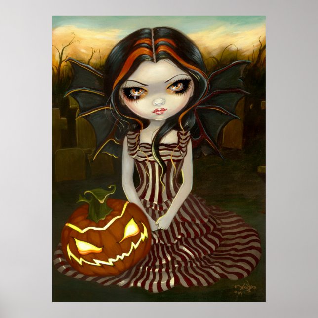 Póster Halloween Twilight gótica gorducho-abóbora Art Imp (Frente)