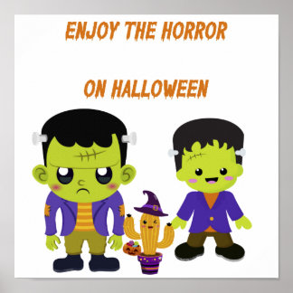 Poster Halloween Verde