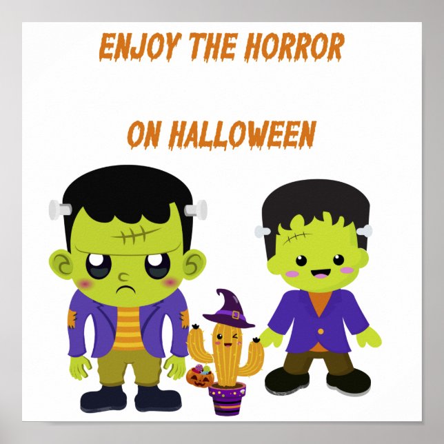 Poster Halloween Verde (Frente)