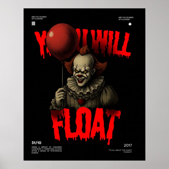 Poster Halloween Vintage Assustador  (Frente)