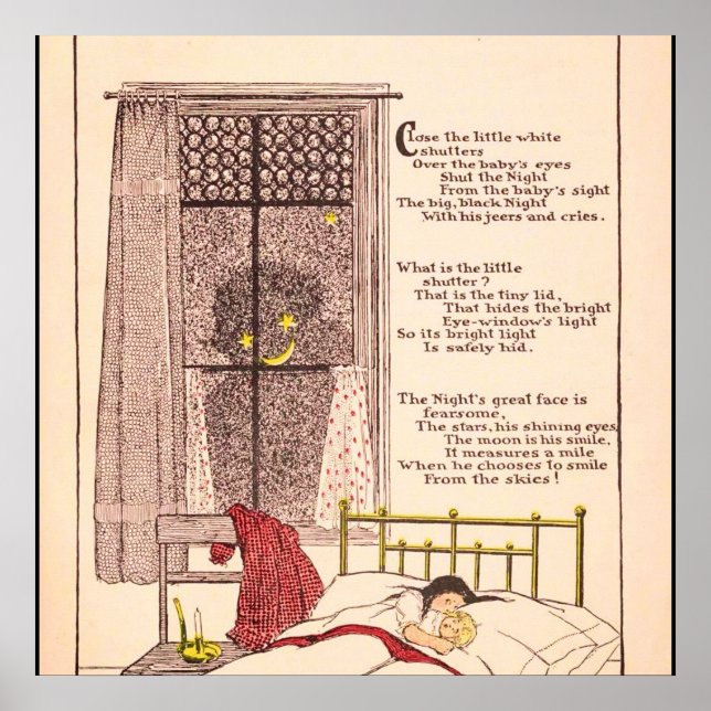 Poster Halloween Vintage Sonhos Noturnos (Frente)