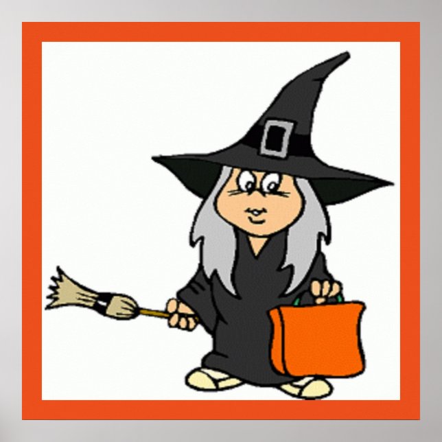 PÓSTER HALLOWEEN WITCH (Frente)