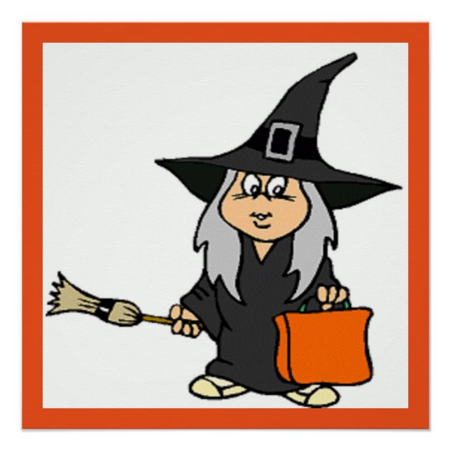 PÓSTER HALLOWEEN WITCH (Frente)