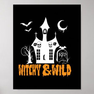 Poster Halloween Witchy E Wilthday