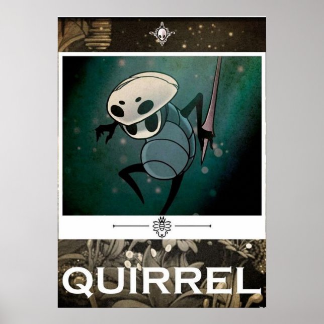 Poster Hallownest - Quirrel (Frente)