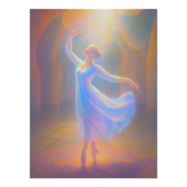 Póster Halo Pointe: Ätherische Ballet Eleganz in Bewegung