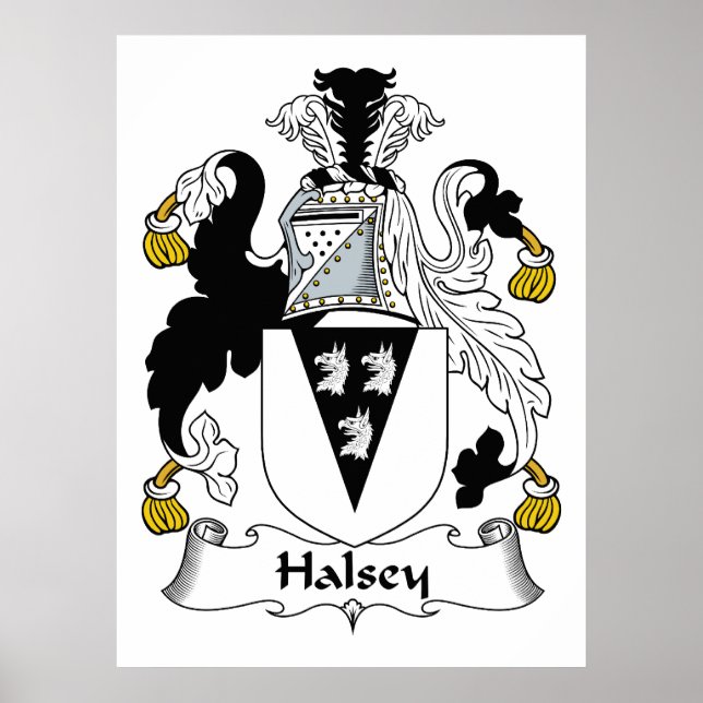 Póster Halsey Family Crest (Frente)