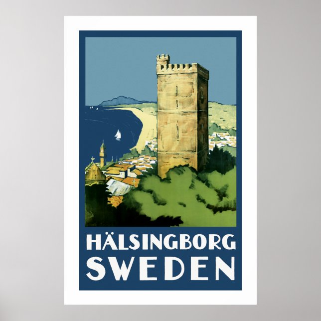 Póster Halsingborg ~ Suecia (Frente)