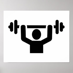 Póster Halterofilismo que powerlifting