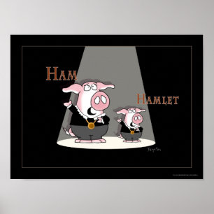 Poster HAM/HAMLET por Sandra Boynton