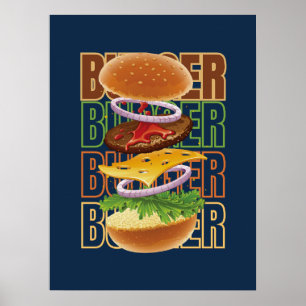 Poster Hamburger Art