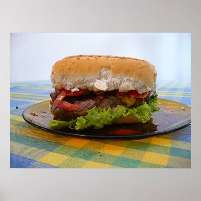Póster Hamburger Clássico (Frente)