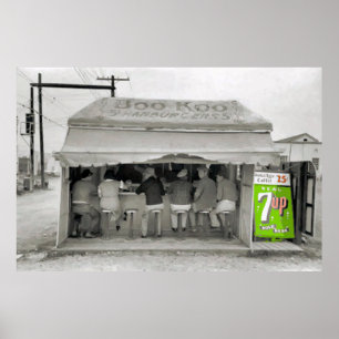 Poster Hamburger Stand Art, adicionar texto