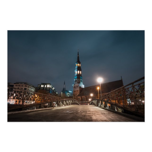 Póster Hamburgo Alemanha (Frente)