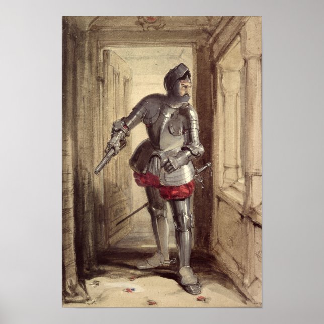 Póster Hamilton de Bothwellhaugh prestes a atirar (Frente)