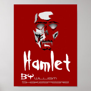 Poster Hamlet do jogo do teatro por William