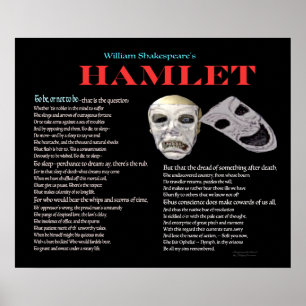 Póster Hamlet Ser ou não ser