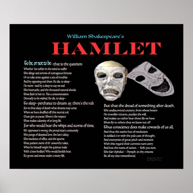 Poster Hamlet Ser ou não ser (Frente)