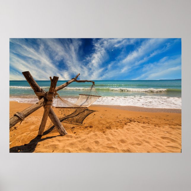 Poster Hammock no Tropical Beach Resort (Frente)