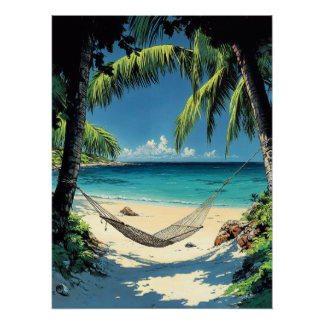 Póster Hammock pelo Mar