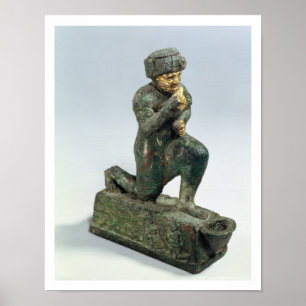 Póster Hammurabi, king of Babylon, praying before a sacre