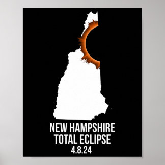 Poster Hampshire Eclipse Idea Men#39;s New Hampshire Tota