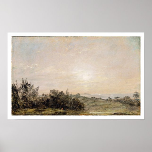Póster Hampstead Heath, olhando para Harrow, 1821-22 ( (Frente)