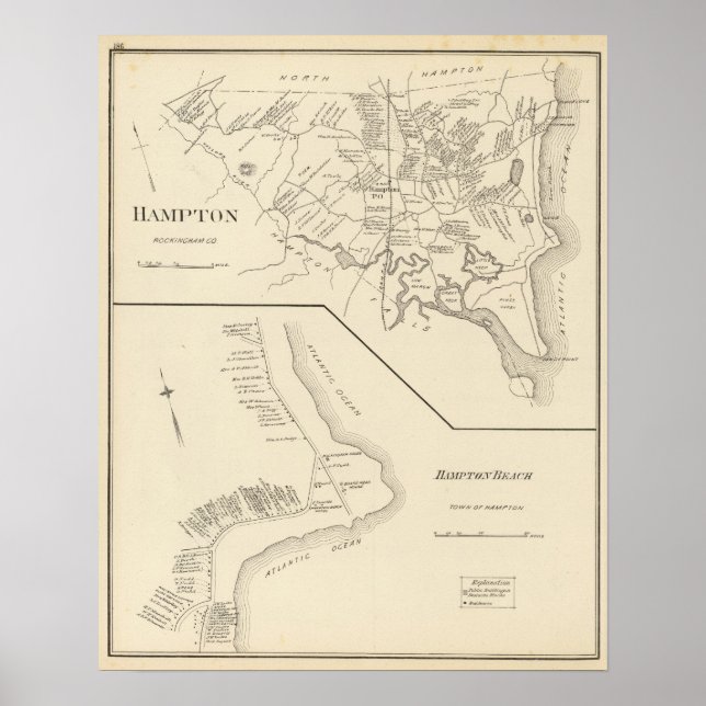 Póster Hampton, Hampton Beach (Frente)