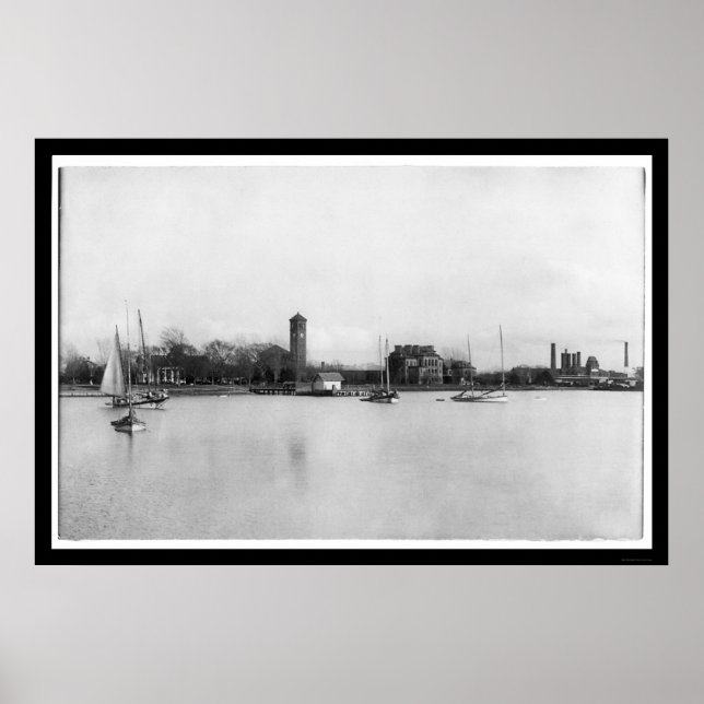 Póster Hampton Institute Campus em Virgínia 1899 (Frente)