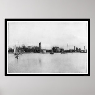 Póster Hampton Institute Campus in Virginia 1899