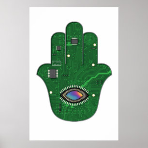 Póster Hamsa digital