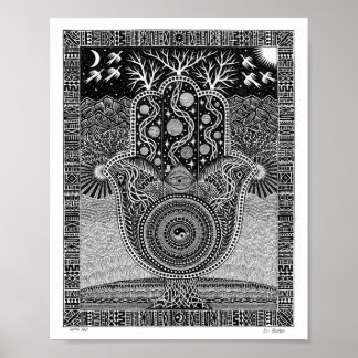 Poster Hamsa Hand