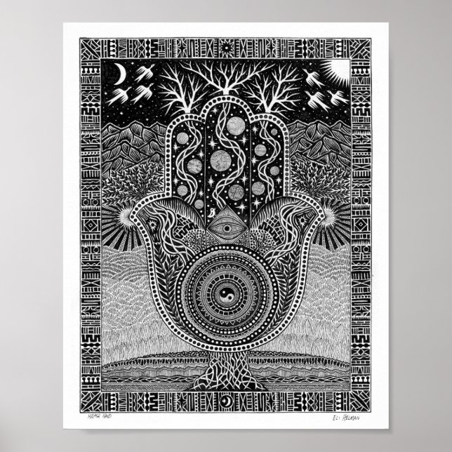 Poster Hamsa Hand (Frente)
