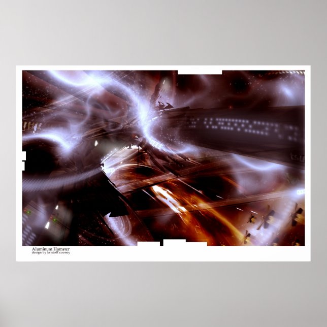 Poster Hamster de alumínio (Frente)