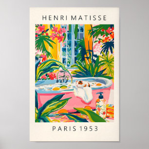 Poster Hamster Na Bathtub Art Impressão, Maximalista Art 