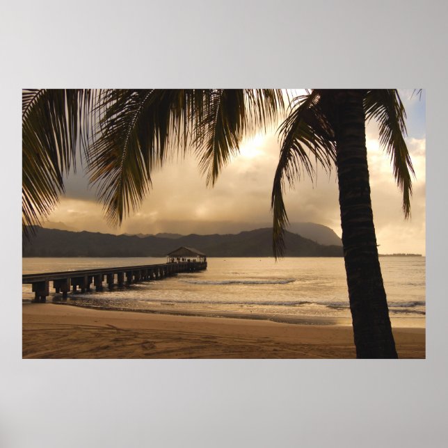 Póster Hanalei Bay - Kauai, Havaí (Frente)