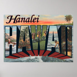 Poster Hanalei, Havaí - grandes cenas da letra