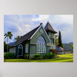 Poster Hanalei, Havaí, Igreja