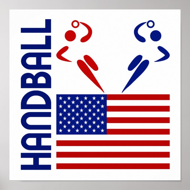 Póster Handball Estados Unidos (Frente)