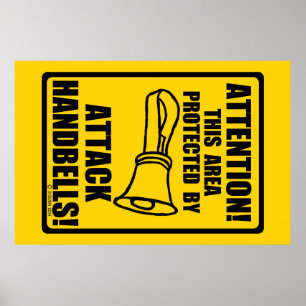 Póster Handbells do ataque