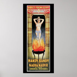 Poster Handy Bandy & Nadia Nadyr Vintage Magic Act